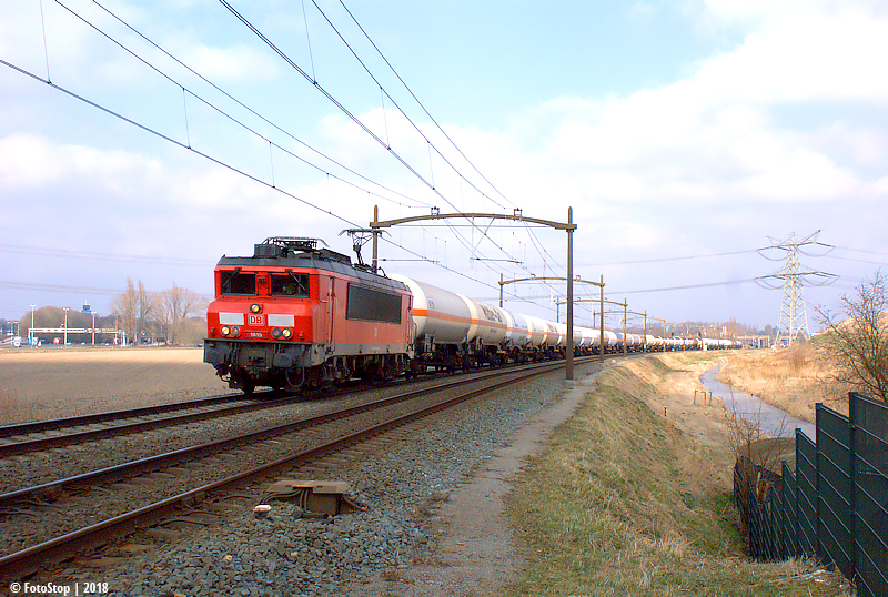 DBC 1615 met gasketeltrein trein 61071 Wieldrechtse Zeedijk